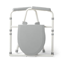 Medline 3 - in - 1 Folding Steel Commode – 350 lb Capacity - Border Sleep